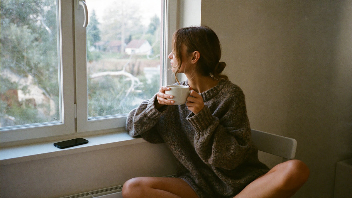 A slow morning, coffee first
